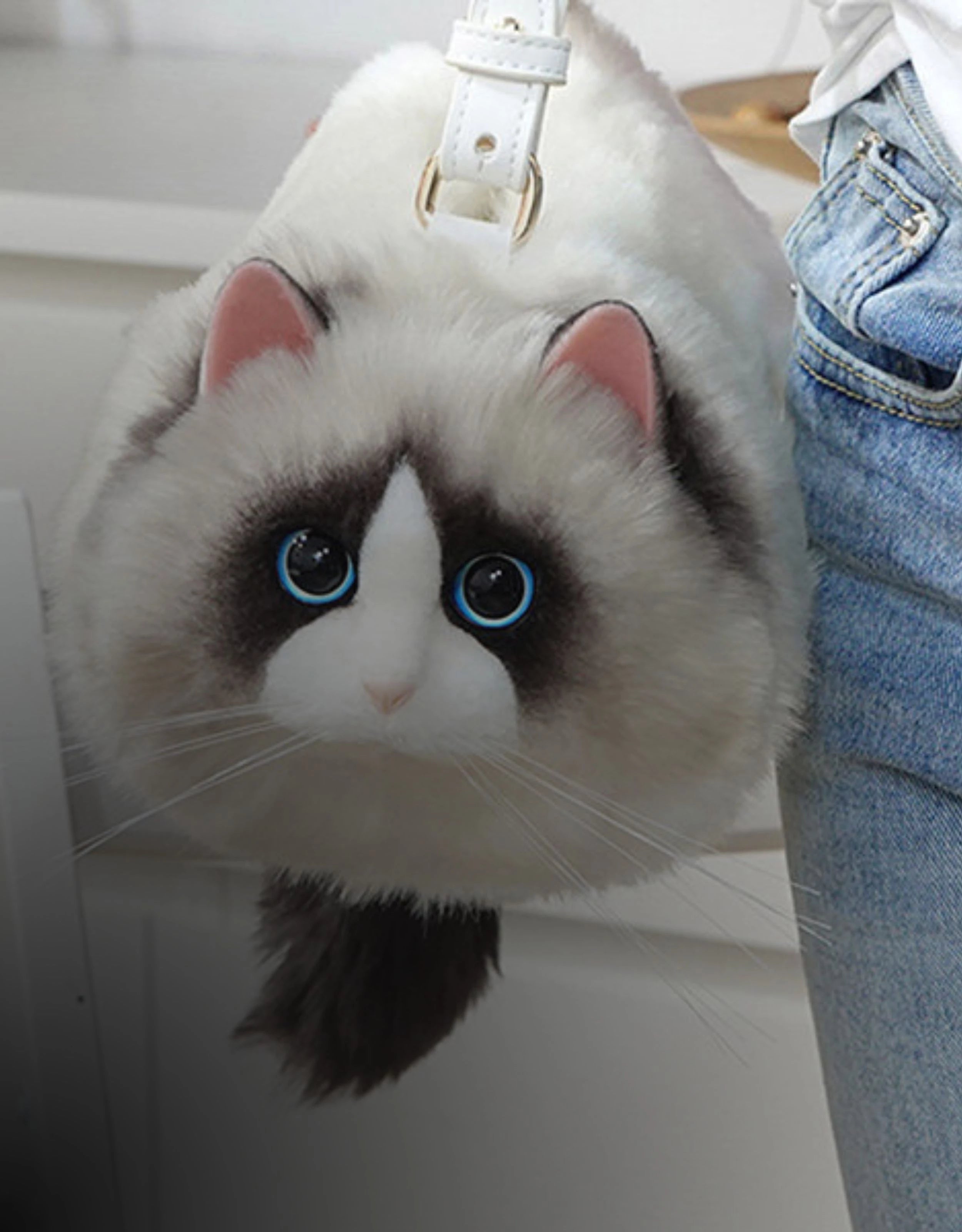 Cat Handbag Crossbody Tote Bag