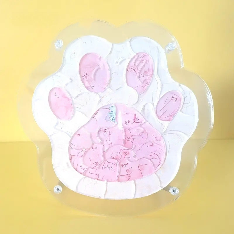 3D cat Puzzle - Cat paw