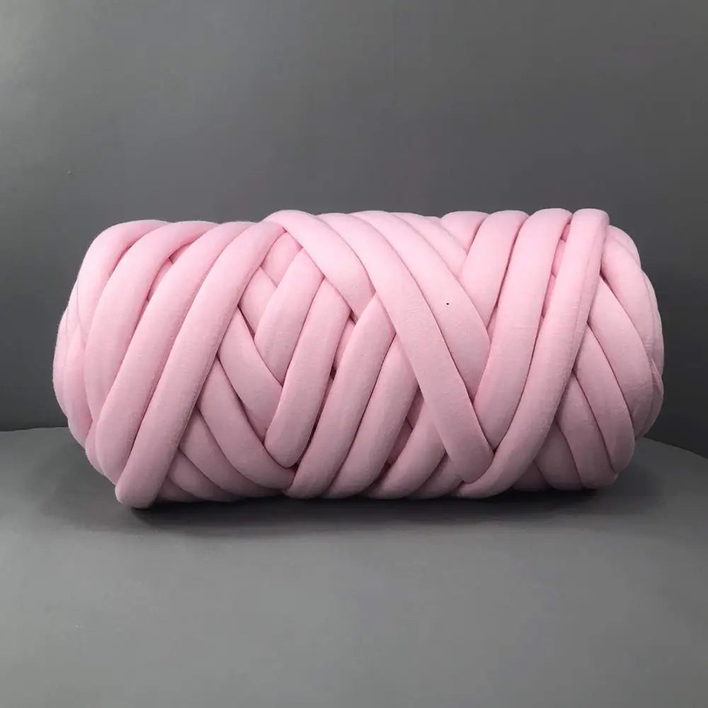 Super Chunky Cotton Tube Yarn for Arm Knitting, 1 kg