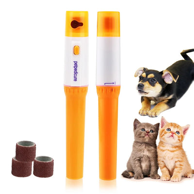 Battery Cat Nail Grinder With 3 Sanding Bands, Pen-Style Claw Filer