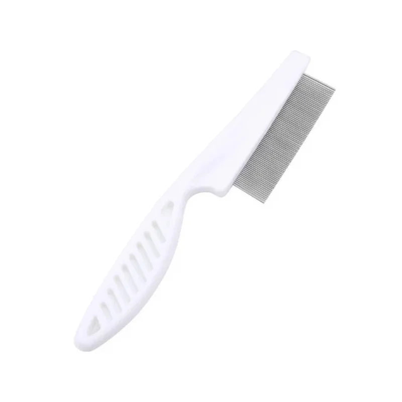 Fine-Tooth Cat Flea Comb, Stainless Steel Teeth, Small or Medium