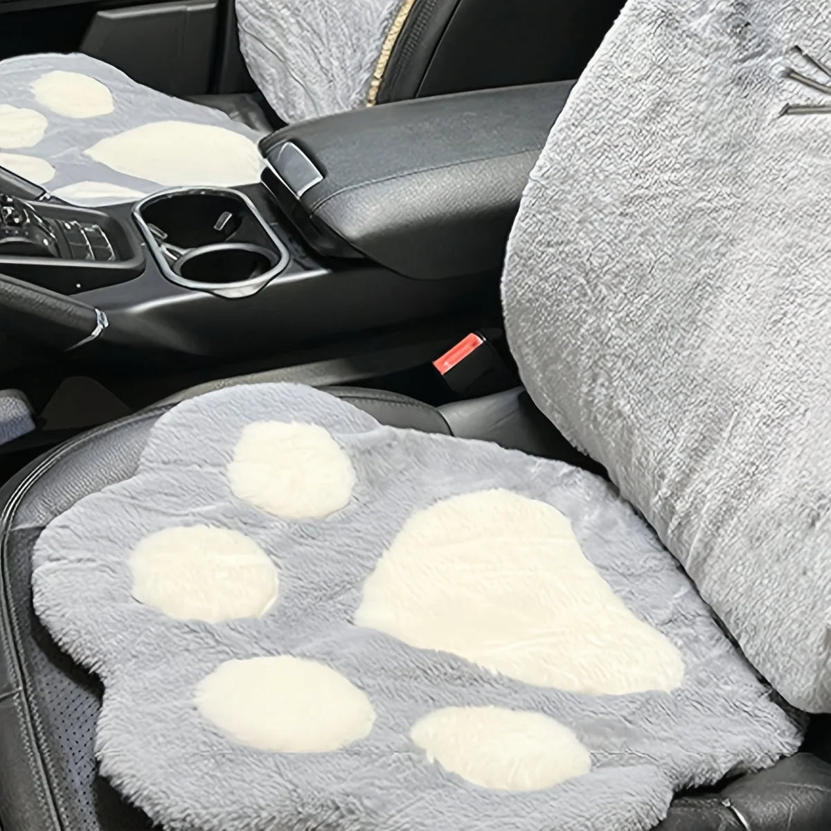 Cat Paw Office Chair Cushion, Pink Plush Toe Bean Seat Pad