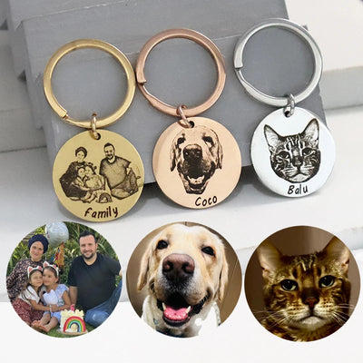 Porte-clés maman chat