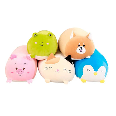 Squishy Cat Plush Pillow in 28 cm or 60 cm, Soft Calico Cat Cushion