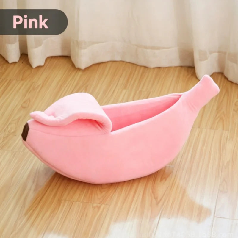 Banana Cat Bed, Funny Curved Pet Bed in 4 Sizes