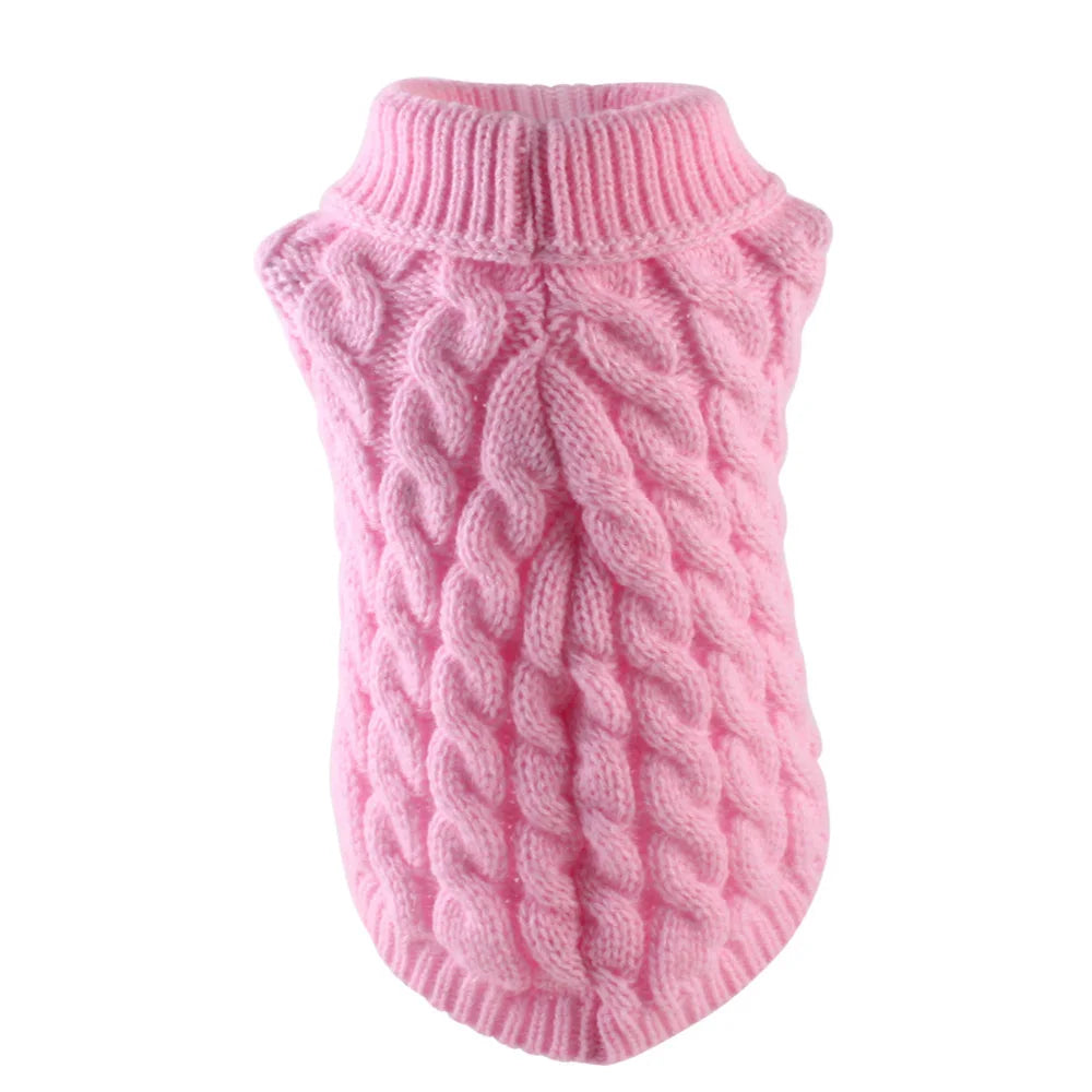Knit Sphynx Cat Sweater in Solid Colors, Warm Winter Pullover XS to XXL