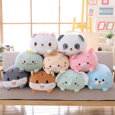 Sweet Cartoon Cat Plush Toy, Small Soft Stuffed Kitty Pillow