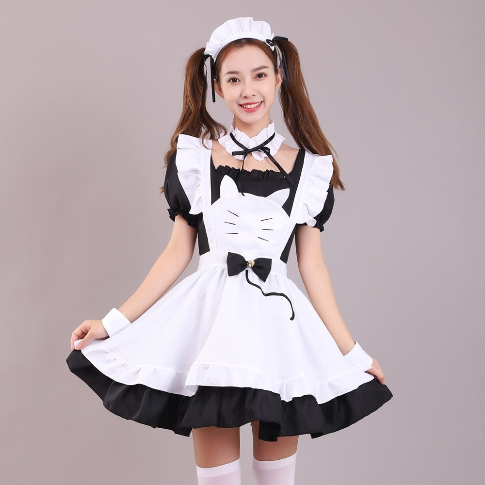 Black Cat Maid Dress - Cat Dress