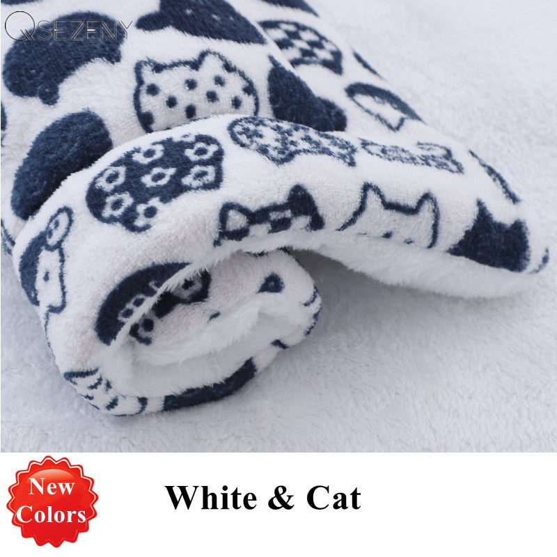 Blanket for Cats - White with Cat / XS 32x25cm - Cat blanket