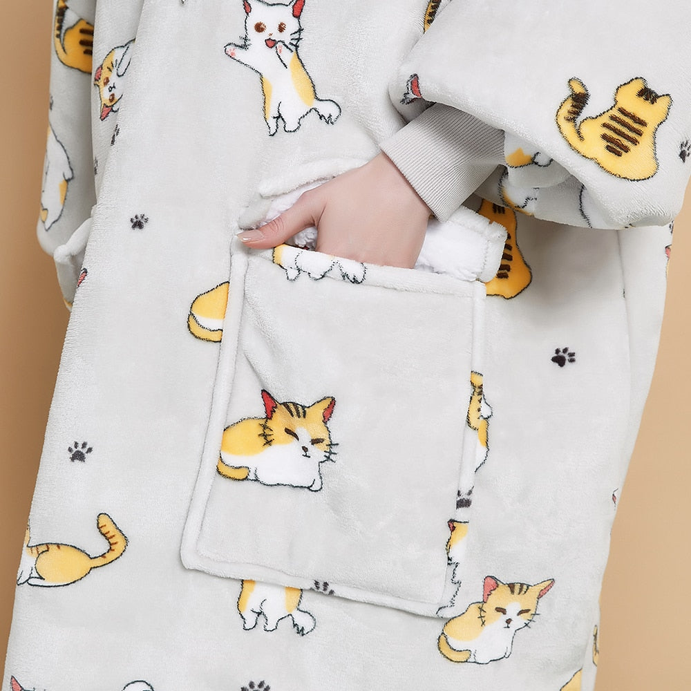 Cat Blanket Hoodie - Cat blanket