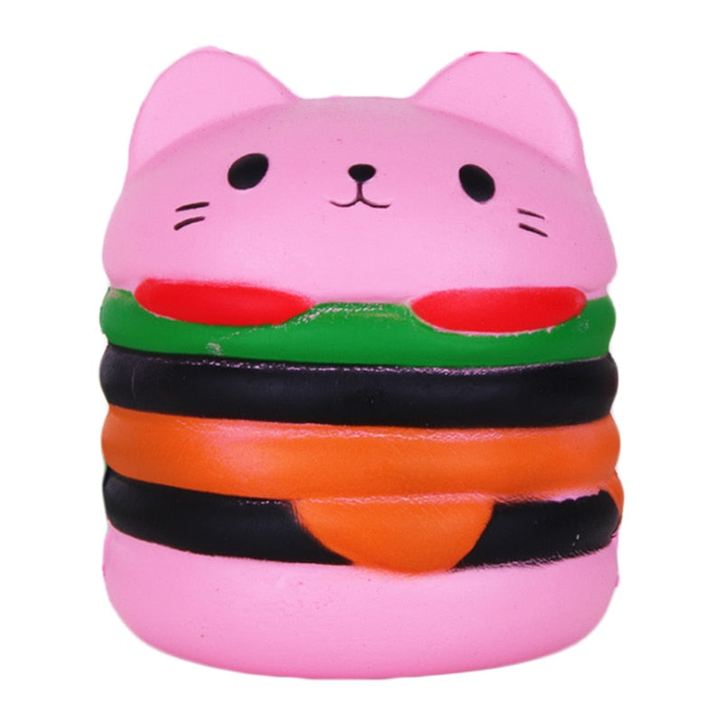 Cat Burger Squishy - Pink