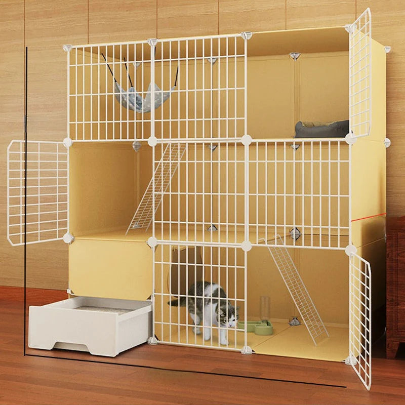 Cat Cage with Litter Box - Cat Cage with Litter Box