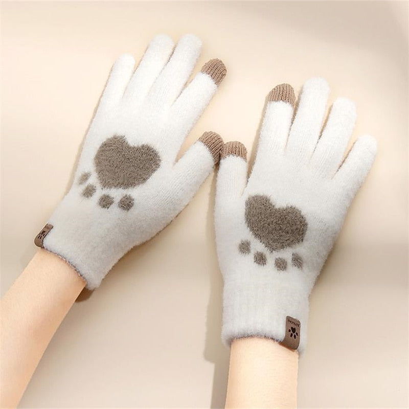 Cat Claw Gloves - White / One Size - Cat Gloves