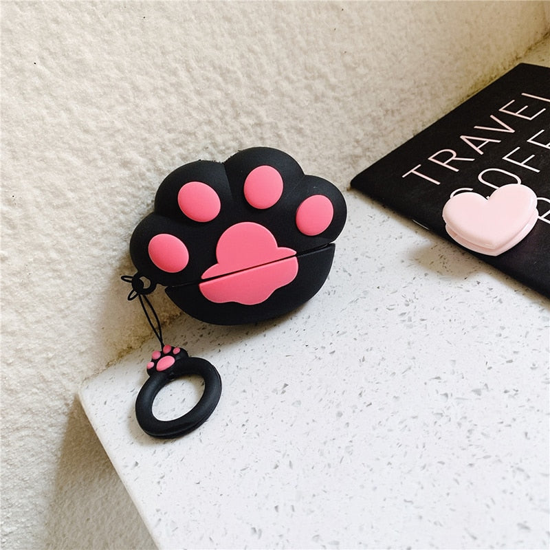 Cat Paw Airpod Case - Black / For AirPods 1or2 - Cat airpod