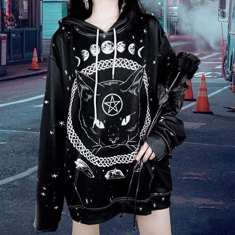 Cat Pentagram Hoodie