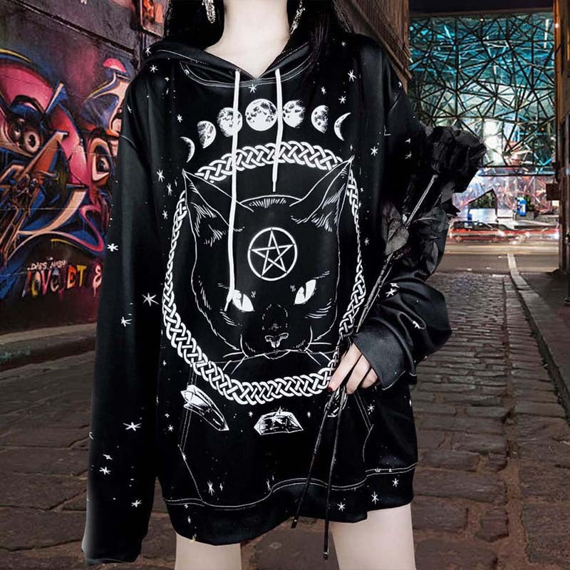 Cat Pentagram Hoodie