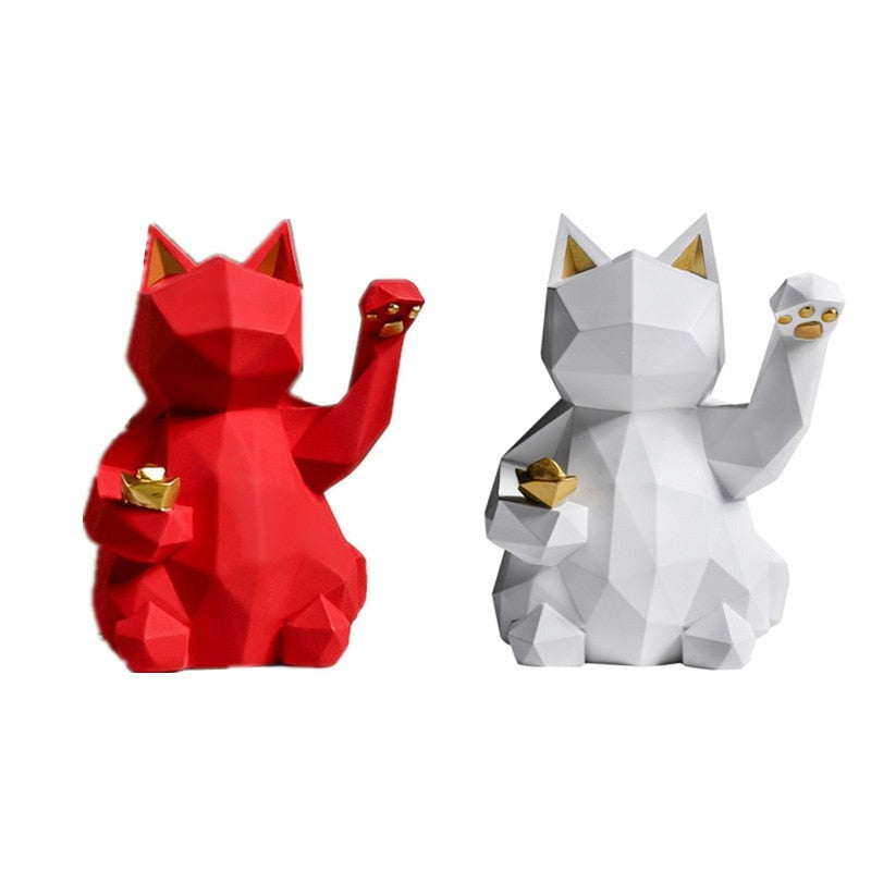 Geometric Maneki Neko