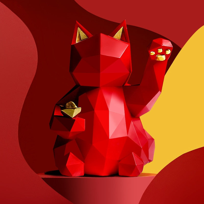 Geometric Maneki Neko