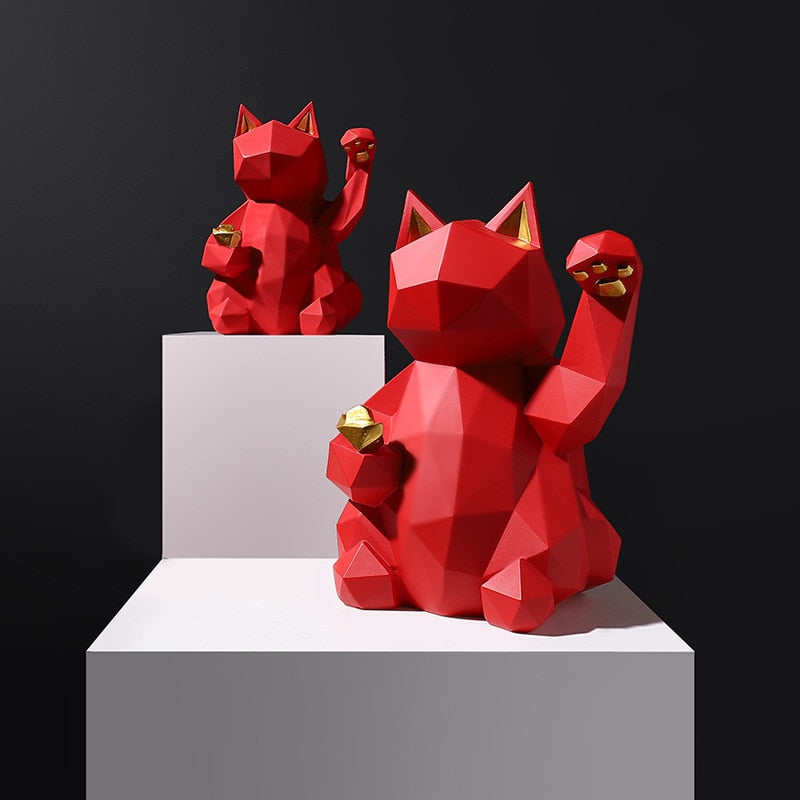 Geometric Maneki Neko