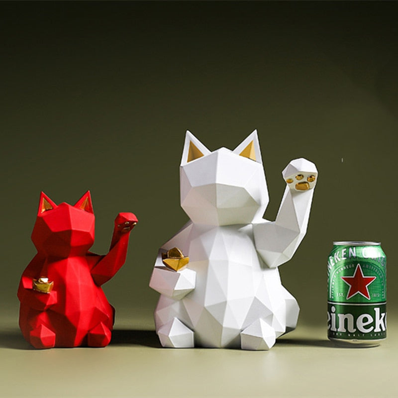 Geometric Maneki Neko