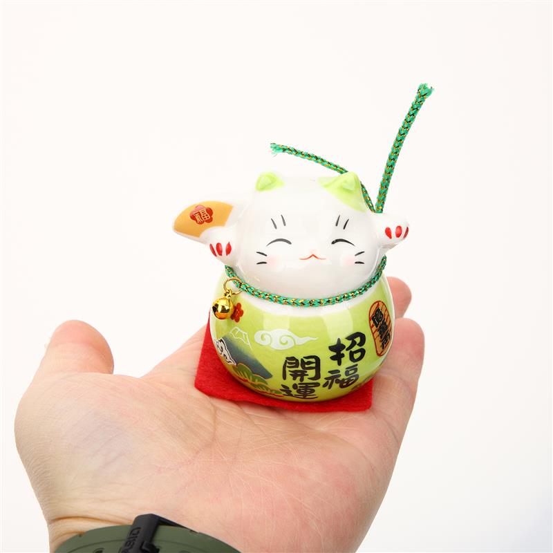 Green Maneki Neko