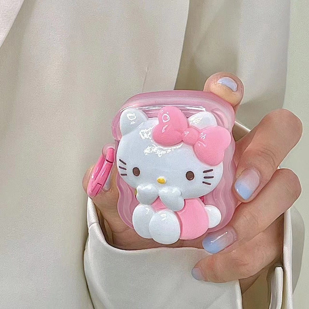 Hello Kitty Airpod Case - Airpods 1or2 - Cat airpod Case