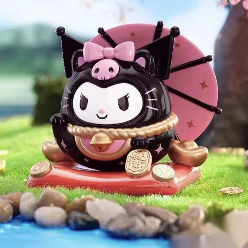 Hello Kitty Maneki Neko - Kuromi - Hello Kitty Maneki Neko