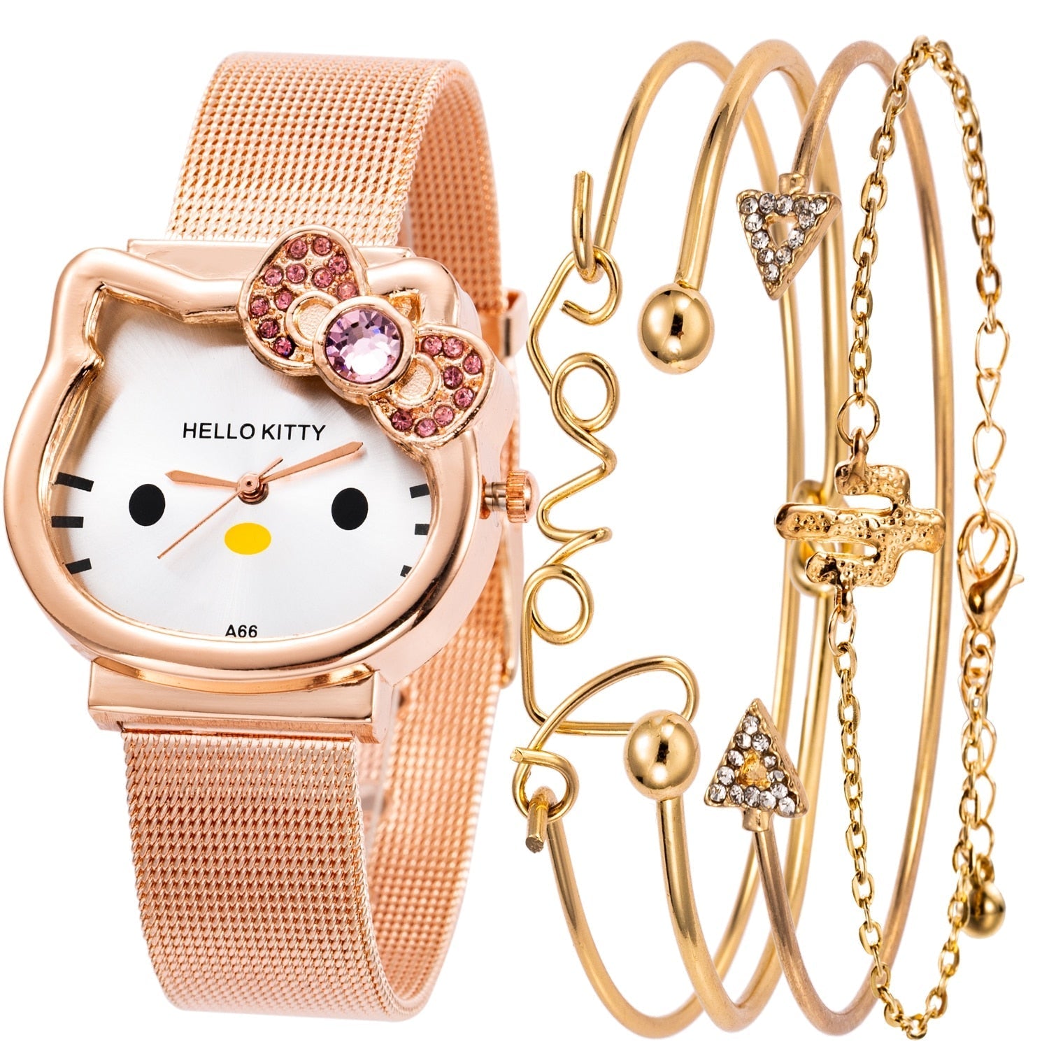 Kitty Cat Watch - Rose Gold - Cat Watch