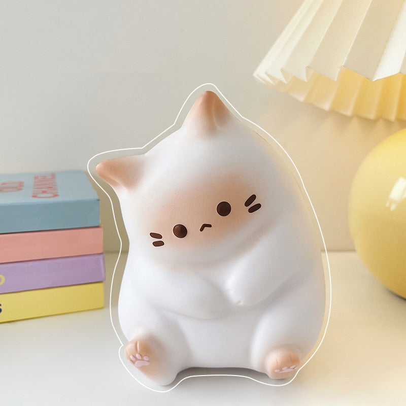 Kawaii Cat Squishy - White