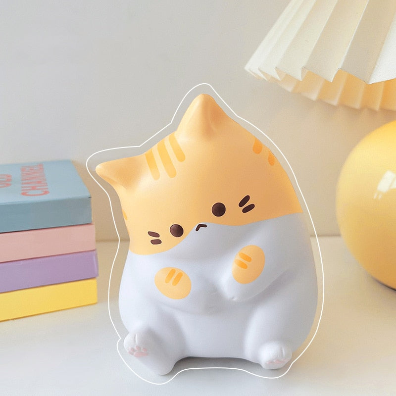 Kawaii Cat Squishy - Yellow