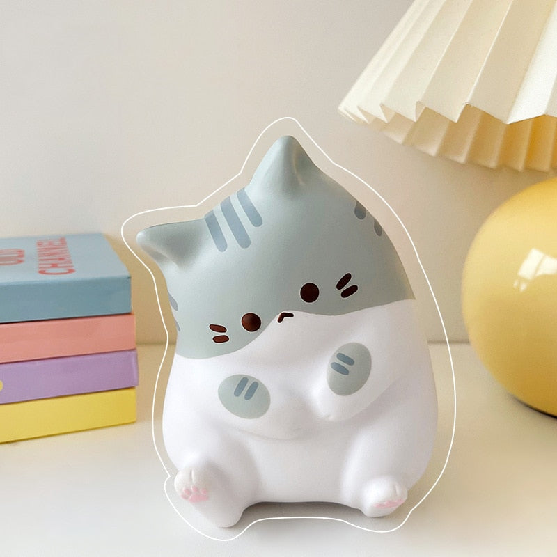 Kawaii Cat Squishy - Gray