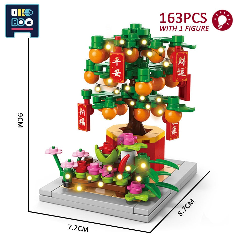 Lego Lucky Cat - Orange - Lego Lucky Cat