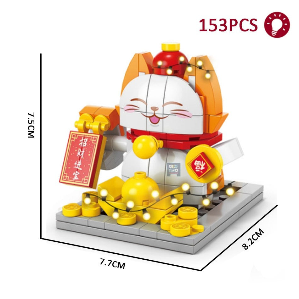 Lego Lucky Cat - Maneki Neko - Lego Lucky Cat