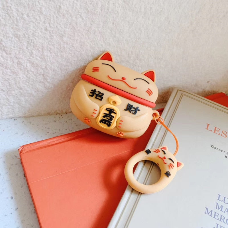 Lucky Cat Airpod Case - Gold / for AirPods 1 - Cat airpod