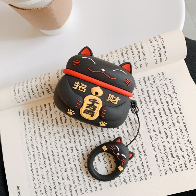 Lucky Cat Airpod Case - Cat airpod Case