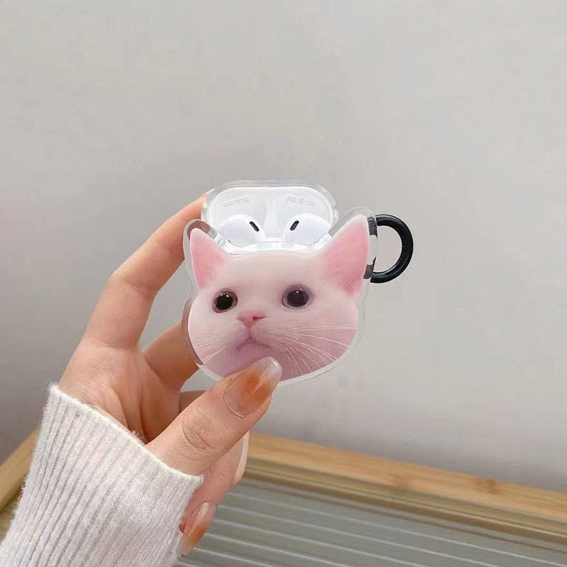 Meme Cat Airpod Case - Cat airpod Case