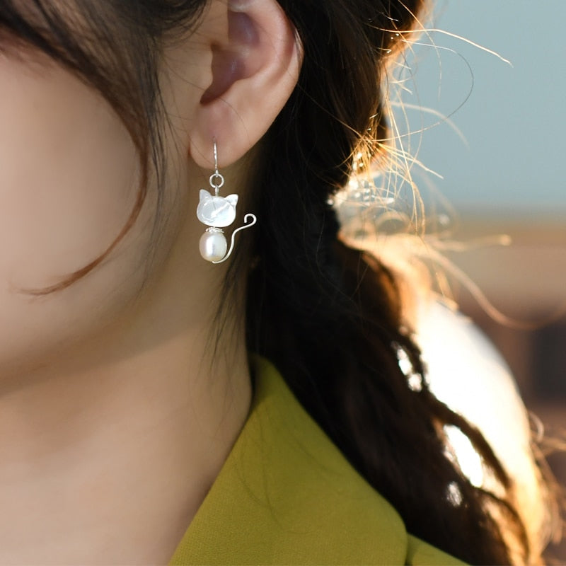 Jewel Cat Earrings - Cat earrings