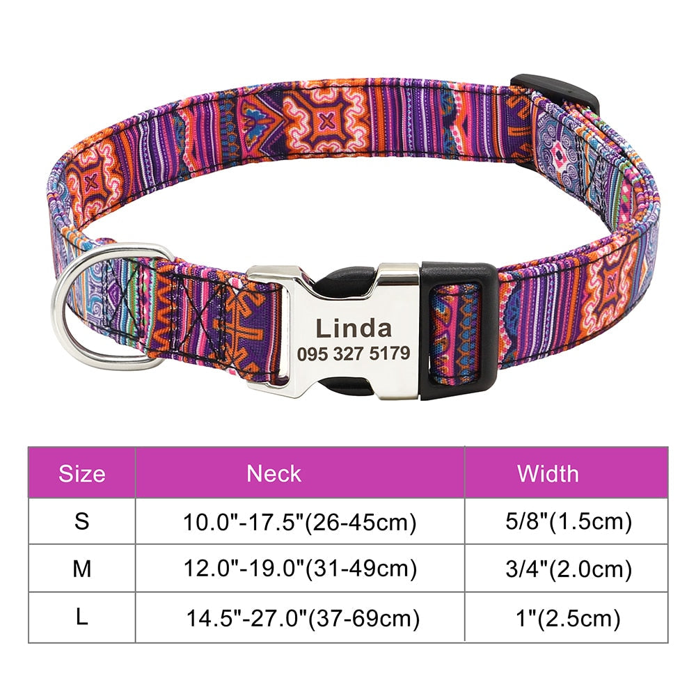 Personalized Embroided Cat Collar