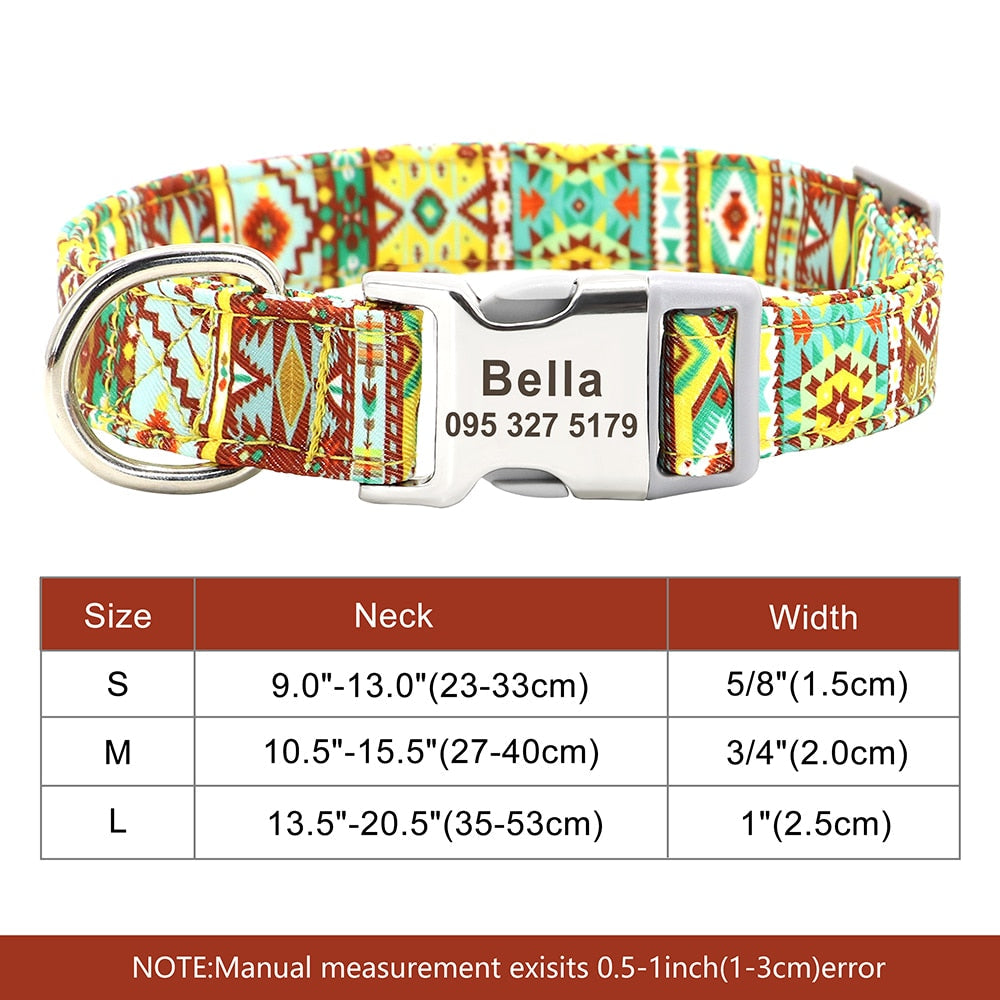 Personalized Embroided Cat Collar - 337 green / S