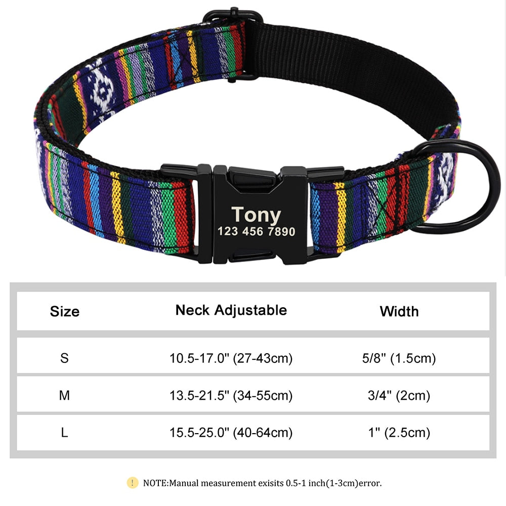 Personalized Embroided Cat Collar