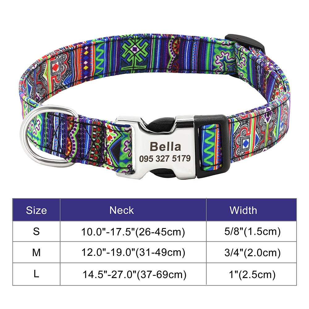 Personalized Embroided Cat Collar - 030 blue / S