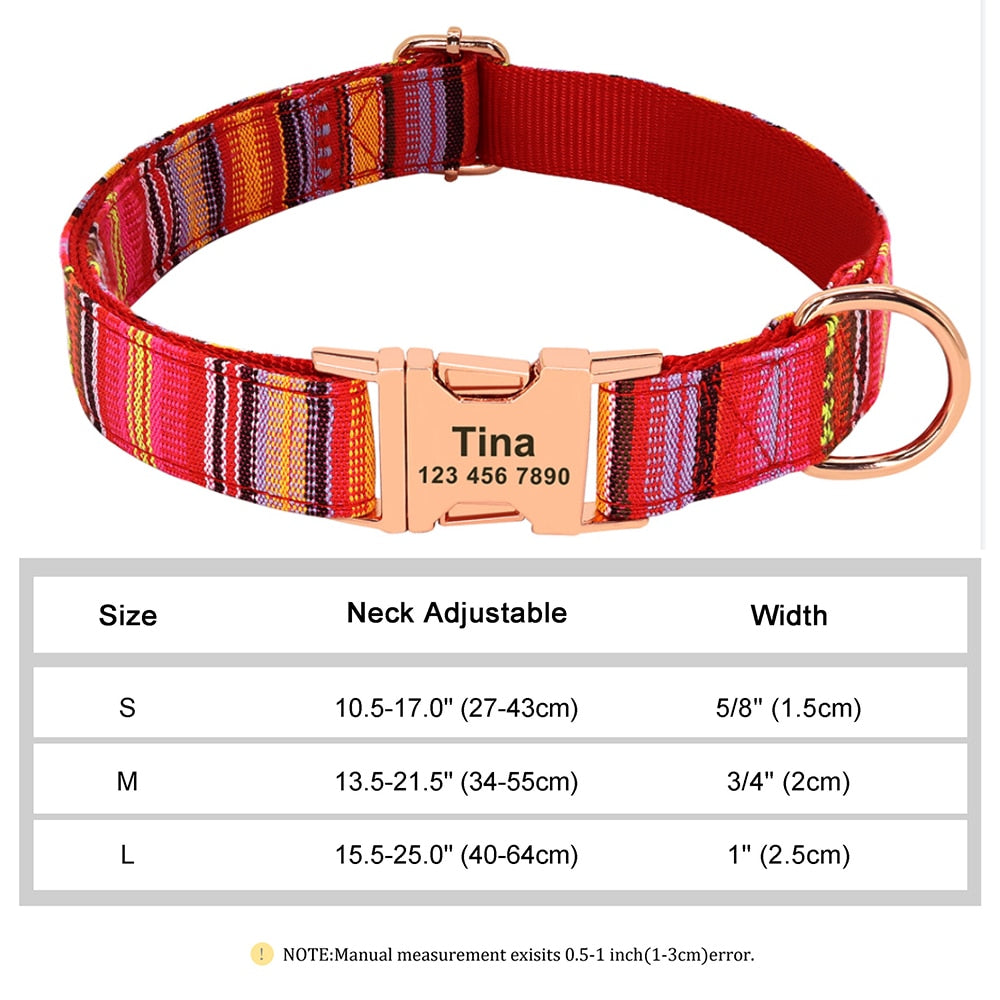 Personalized Embroided Cat Collar