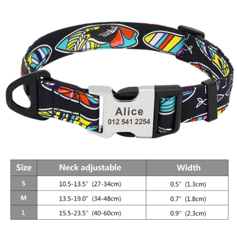 Personalized Embroided Cat Collar - 158 black / S