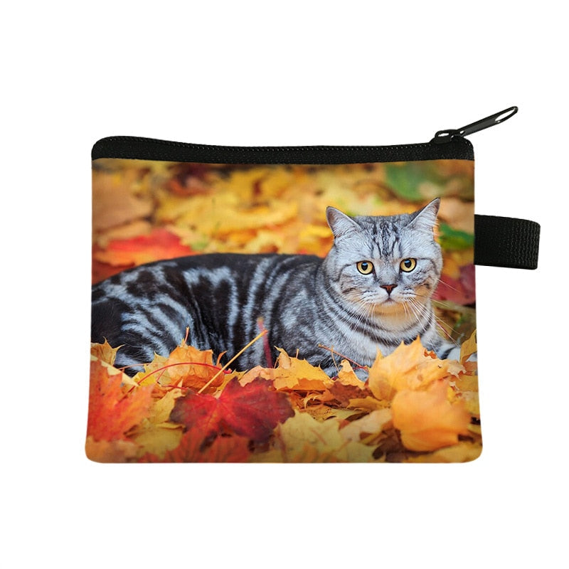 Cat Coin Purse - Orange - Cat purse