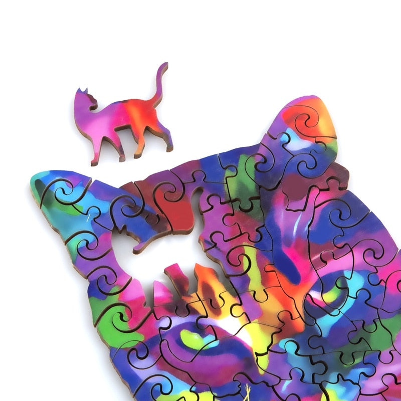 Rainbow Cat Puzzle