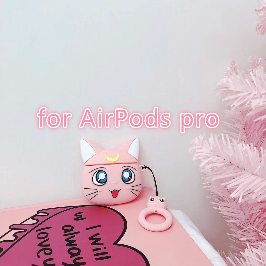 Sailor moon Cat Airpod Case - Pink (AirPods pro) - Cat
