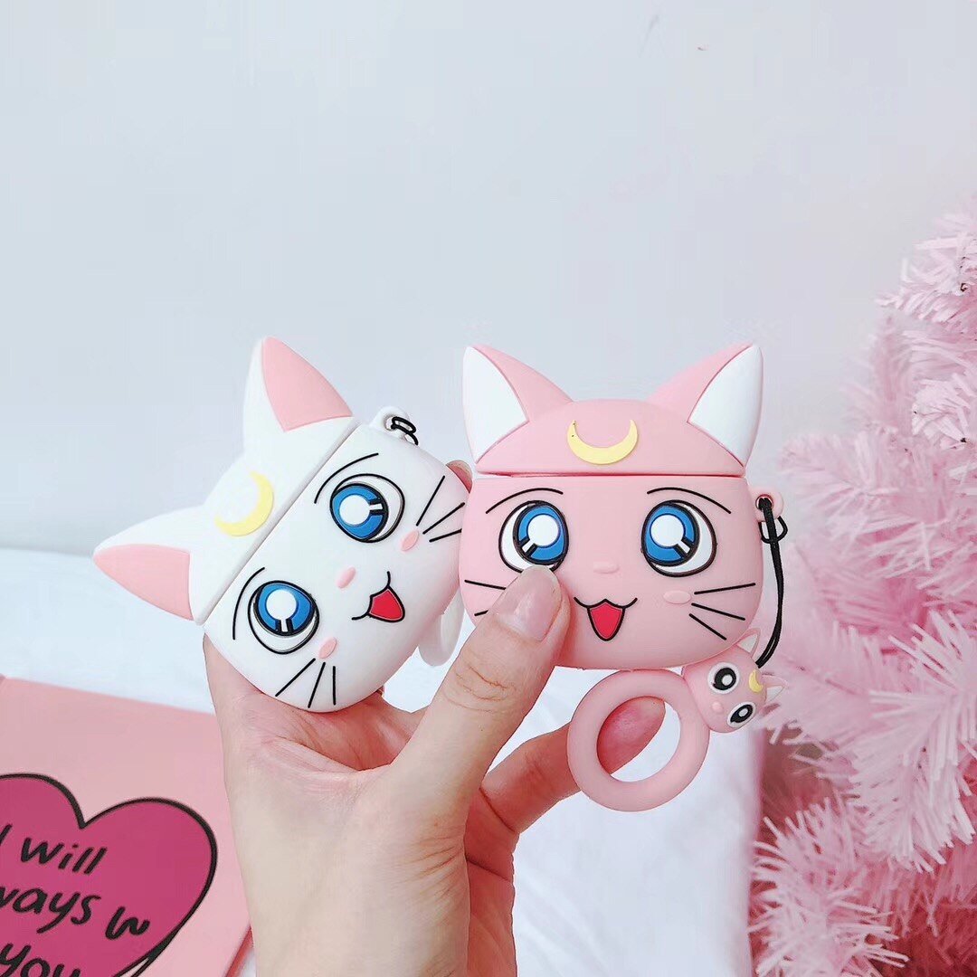 Sailor moon Cat Airpod Case - Cat airpod Case