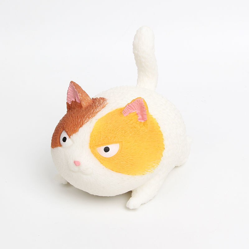 Squishy Cat Stress Toy - White