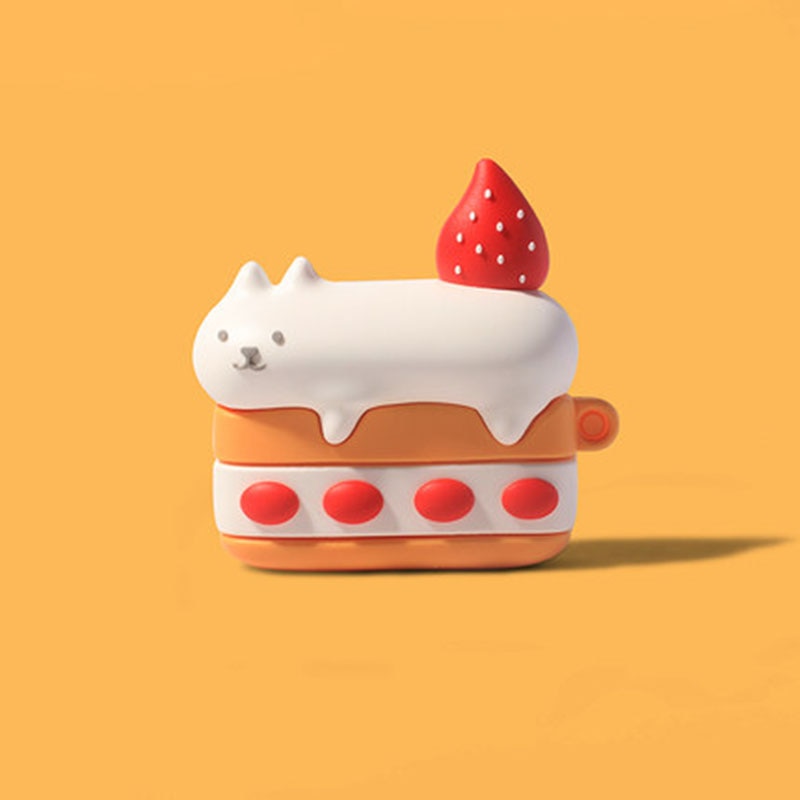 Strawberry Cat Airpod Case - For AirPods 1 or2 - Cat airpod