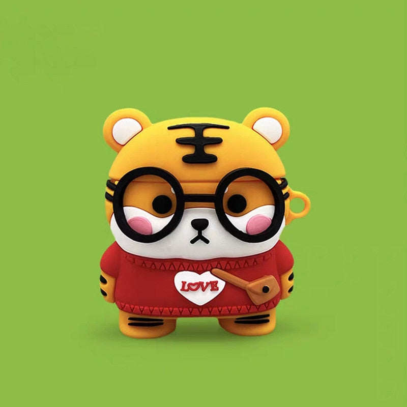 Tiger Cat airpod Case - For AirPods 1 or2 - Cat airpod Case